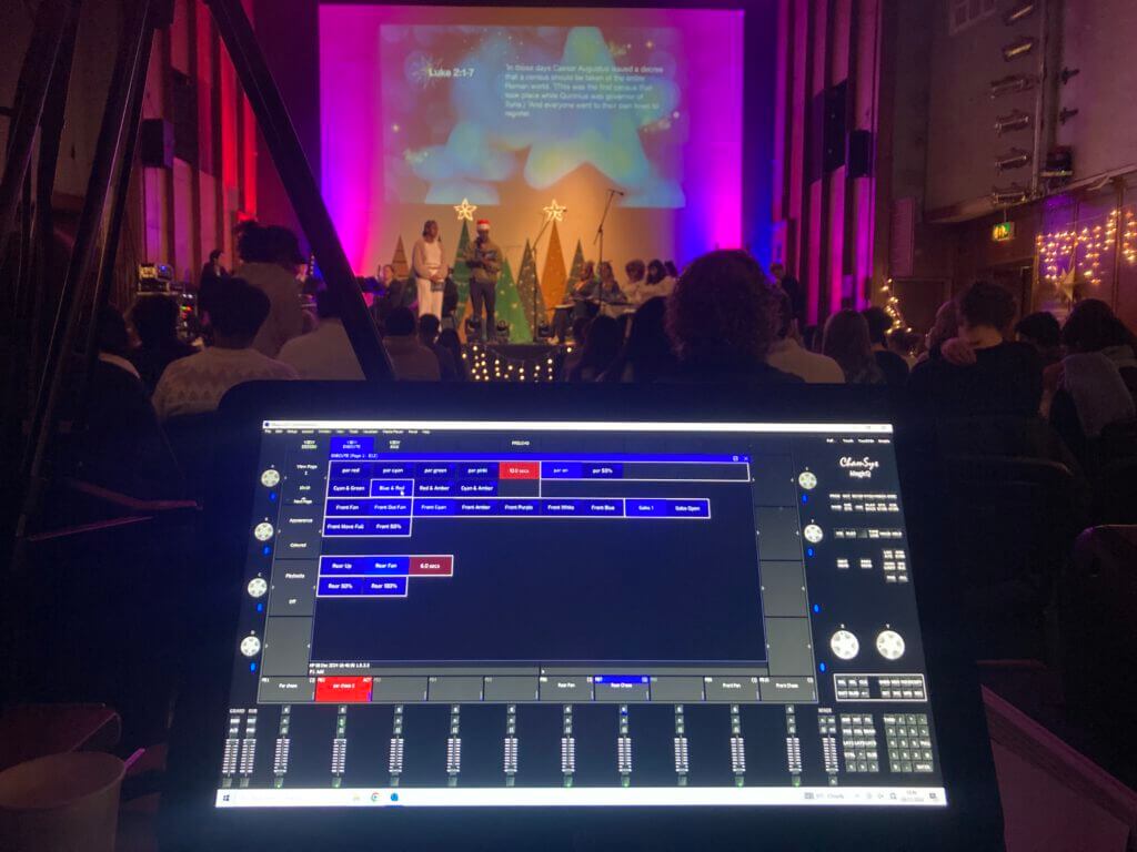 image of lighting desk
